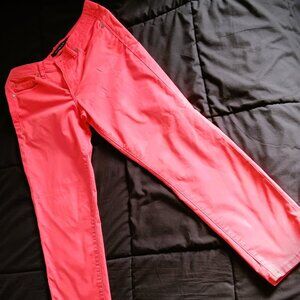 WOMEN'S CALVIN KLEIN "SKINNY CROP" PINK JEANS, BARBIECORE, SZ 6